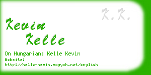 kevin kelle business card